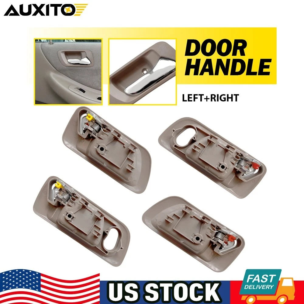 Set of 4 Door Handles for Honda Accord (1998–2002) Beige Housing