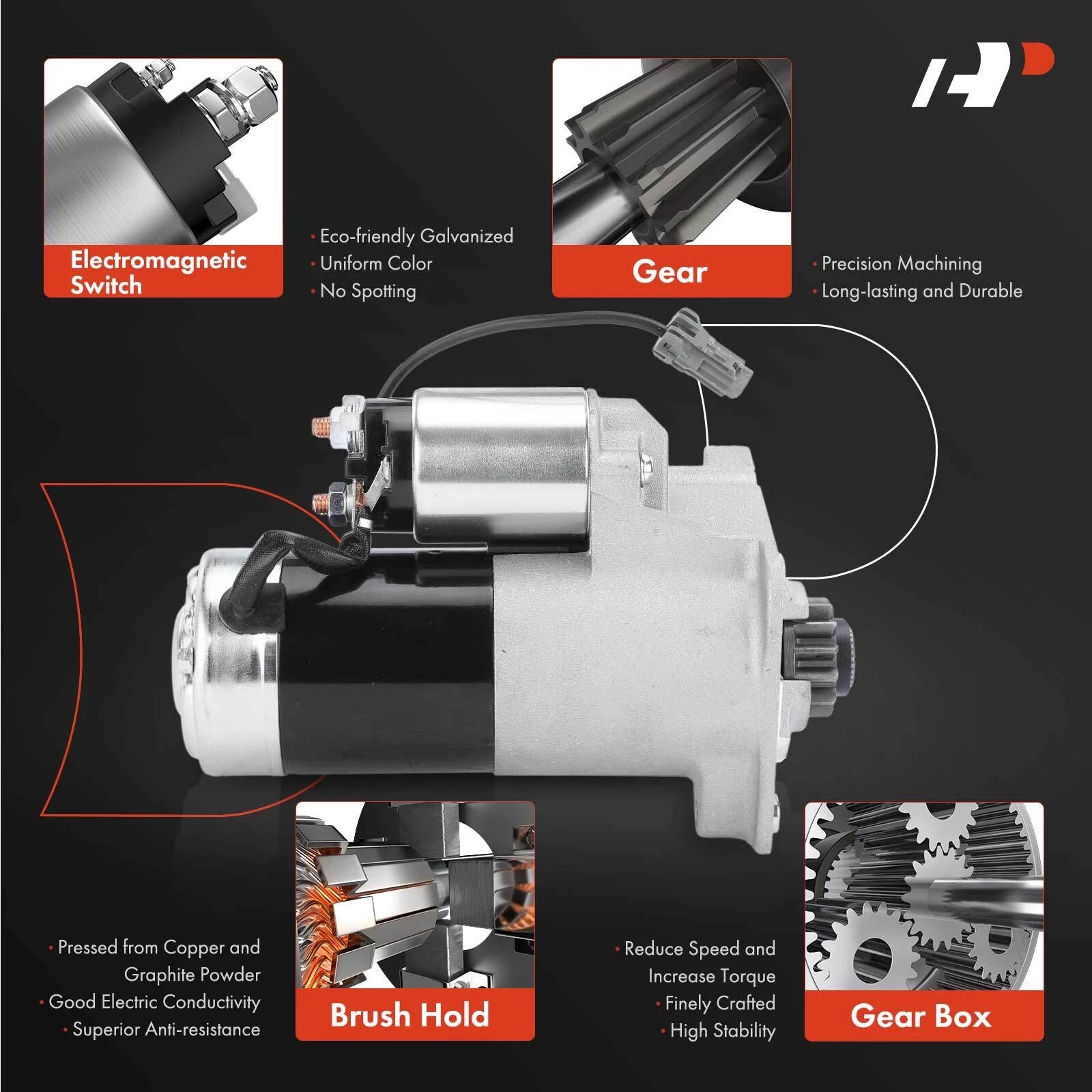 Starter Motor for Suzuki Equator (2009-2012) & Nissan Frontier (2005-2019)