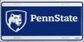 Penn State Nittany Lions Metal License Plate for Auto (Universal Fit)