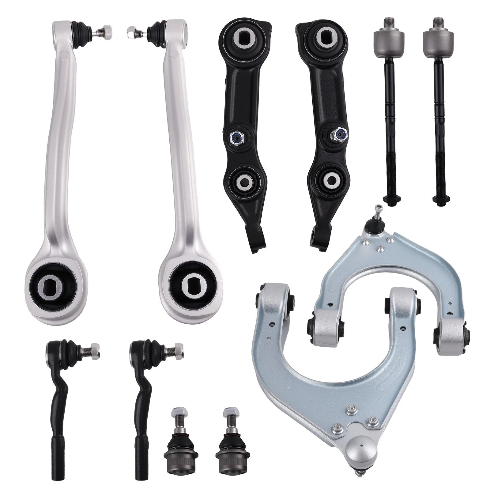 Front Control Arms Tie Rods Ball Joints Assembly for Mercedes Benz E320 (2004–2005)