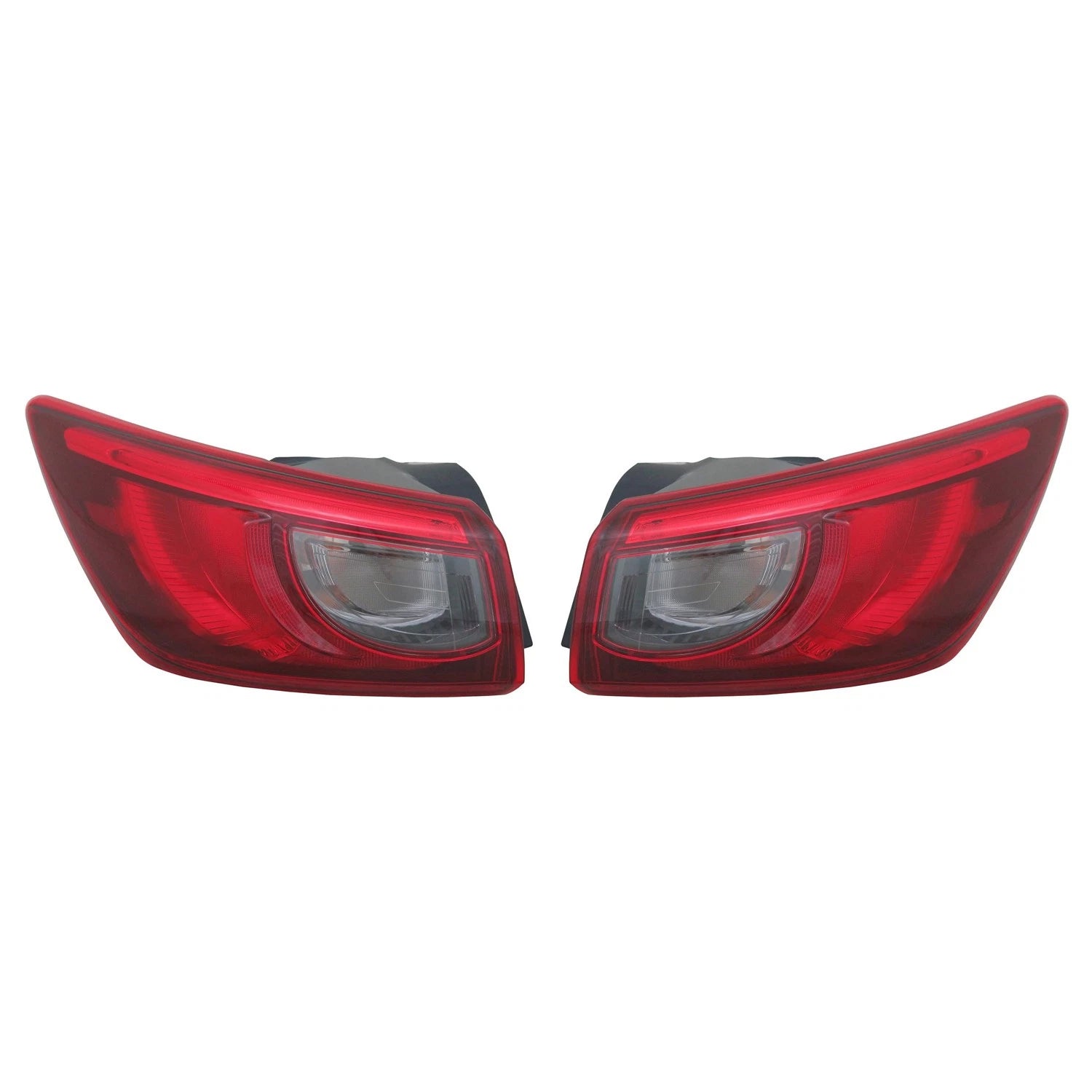 Set of 2 TYC Outer Tail Light Lamp Assemblies for Mazda CX-3 (2016–2018)