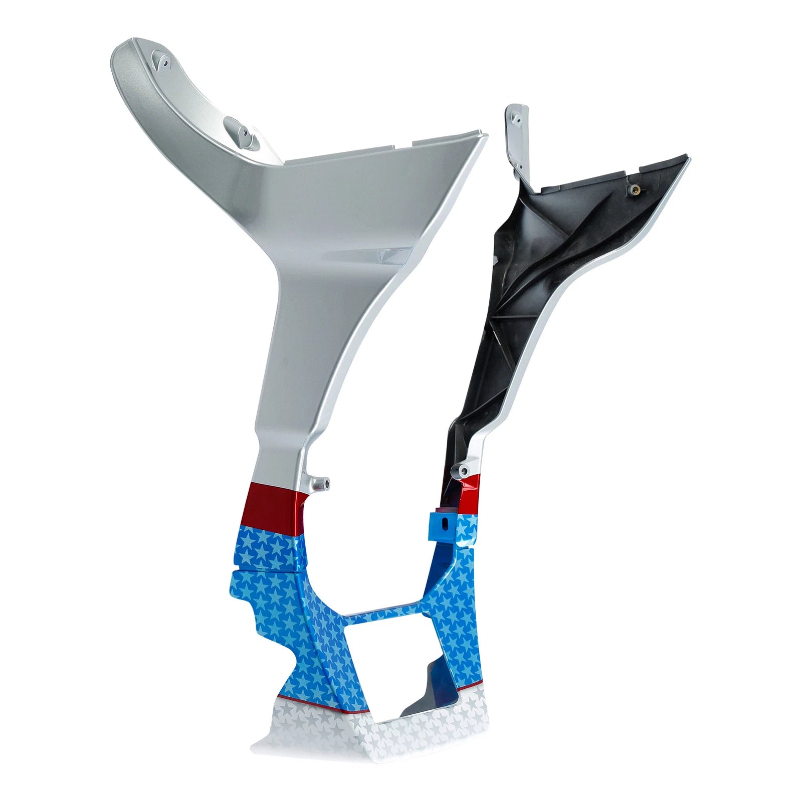 Side Fairing Spoilers Cover for Harley Road Glide (2017–2024) White Flake Fade