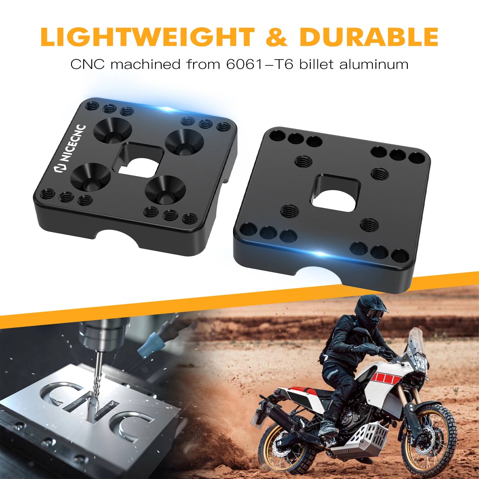 12MM Handlebar Clamp GPS Mount Phone Bracket for Yamaha Tenere 700 (2019–2023)