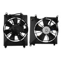 2X A/C Condenser Fan w/ Shroud for Acura ILX L4 2.4L (2016–2021) 38611R4HA01