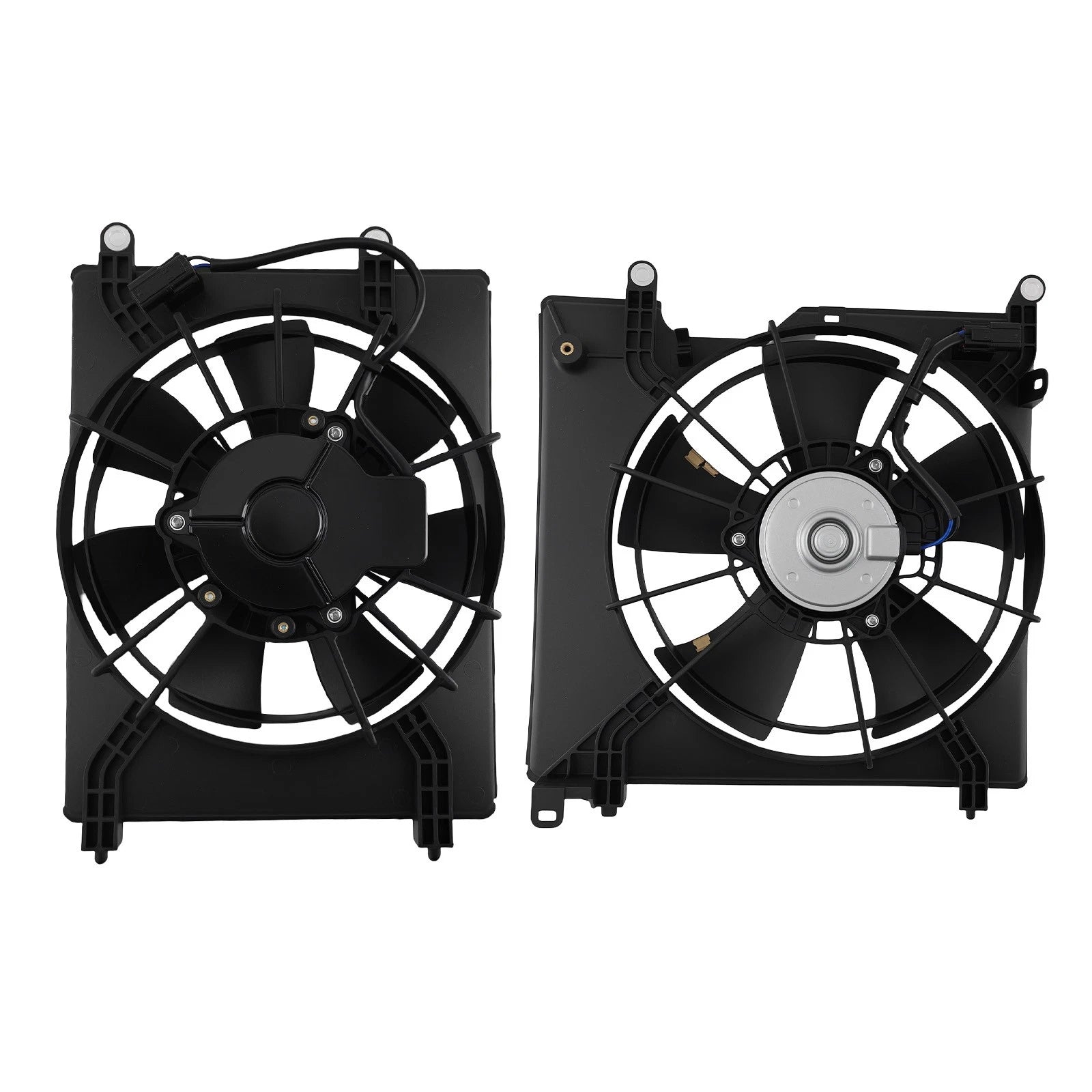 2X A/C Condenser Fan w/ Shroud for Acura ILX L4 2.4L (2016–2021) 38611R4HA01