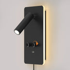 LED Wall Sconce Reading Spot Light for Bedroom (USB, Adjustable Angle)