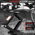 4X 2.5 Ton 24" RV Camper Stabilizer Leveling Scissor Jacks w/ Crank Handle