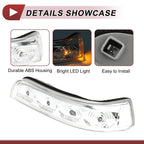 Mirror Turn Signal Light for Hyundai Elantra (No. 876132L600, Left, Gray, Clear)
