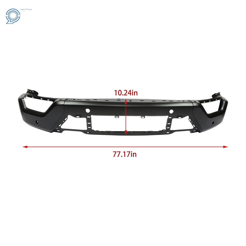 Front Bumper Face Bar for Ford F-150 (2021–2023) with 6 Sensor Holes Black