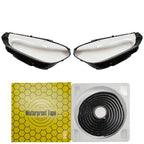 1 Pair Front Headlight Lens Clear Cover for BMW X3 X4 (2022–2024)
