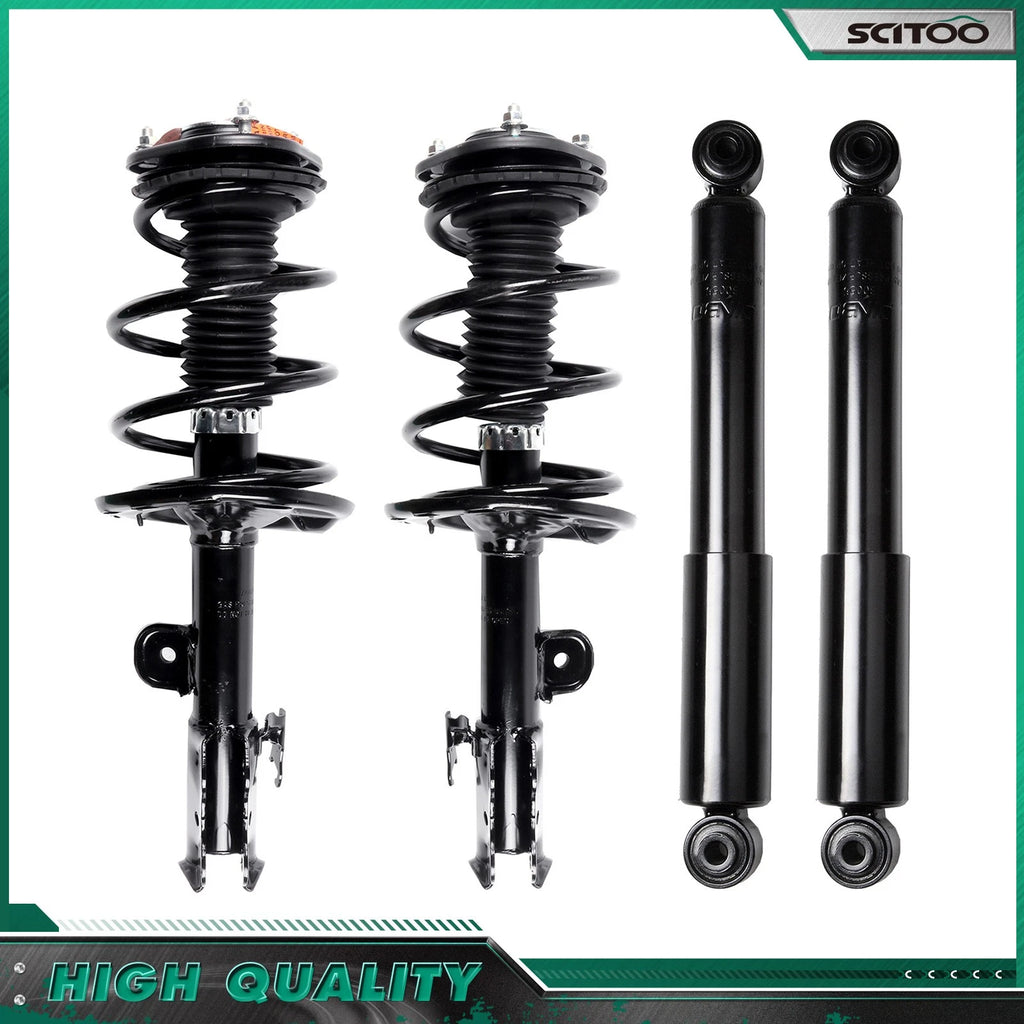 2 Front Struts + 2 Rear Shock Absorbers for Toyota RAV4 (2006–2012)