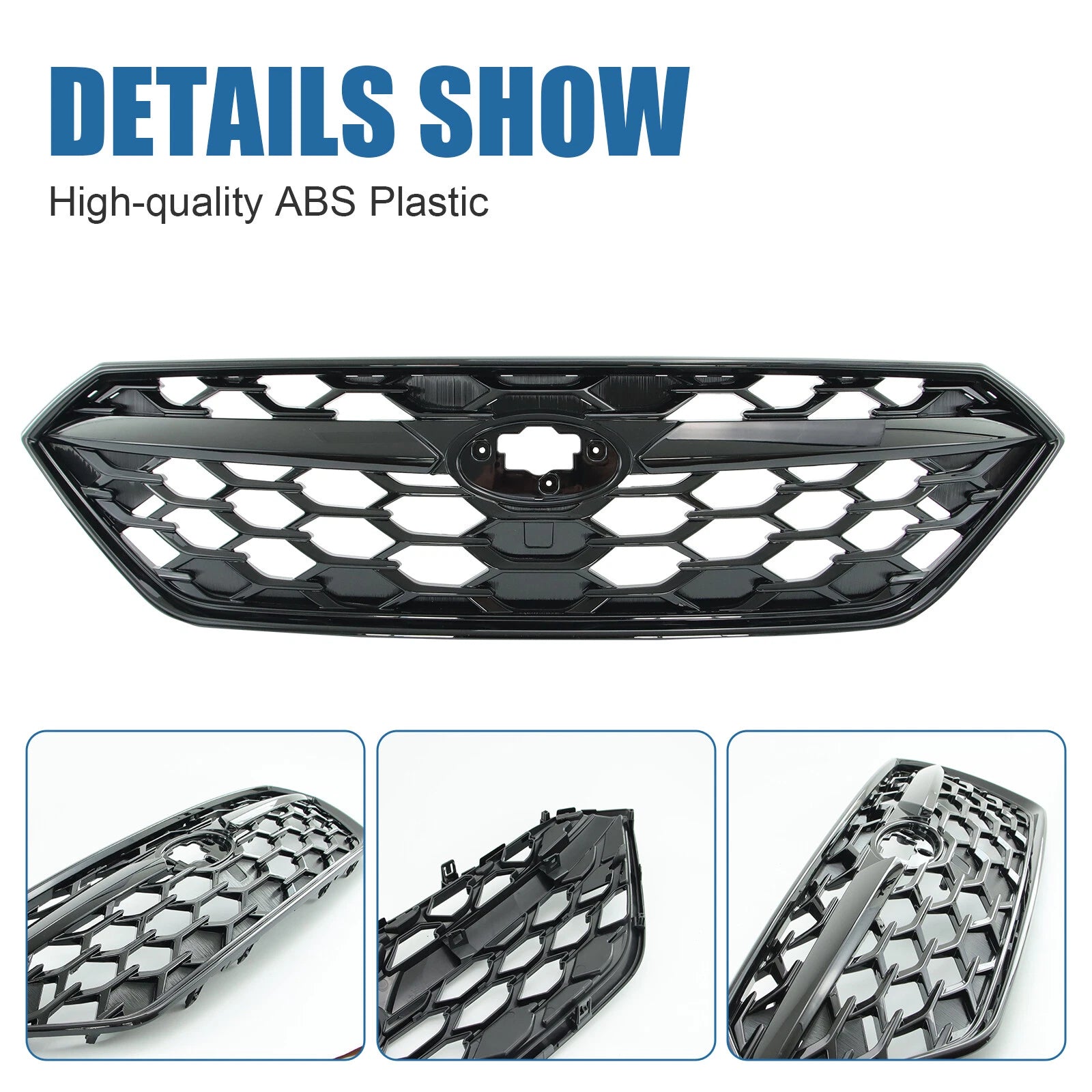 Front Bumper Grille for Subaru WRX (2022–2023) Gloss Black