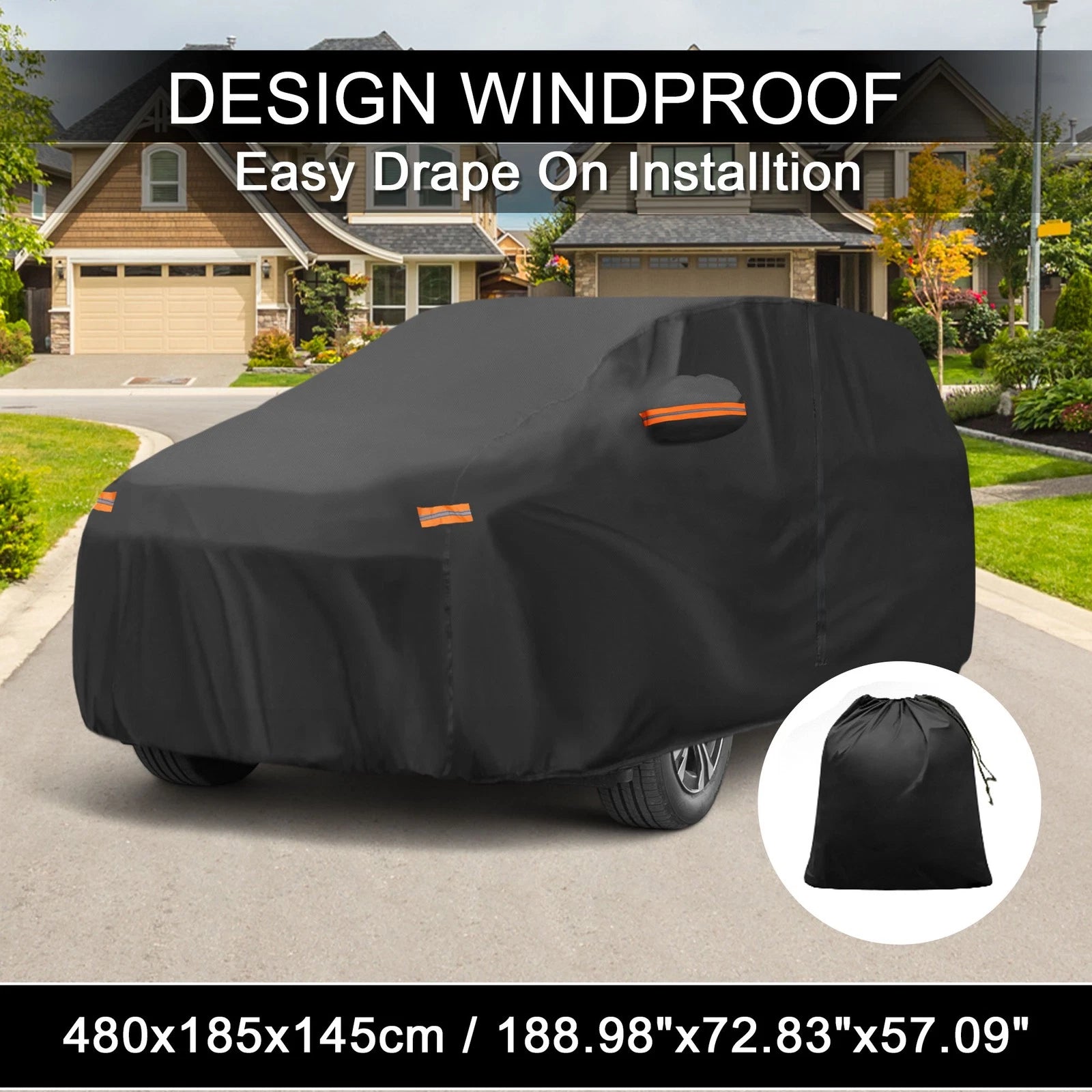 Waterproof 210D-PU Car Cover for Toyota BZ4X (2022–2023)
