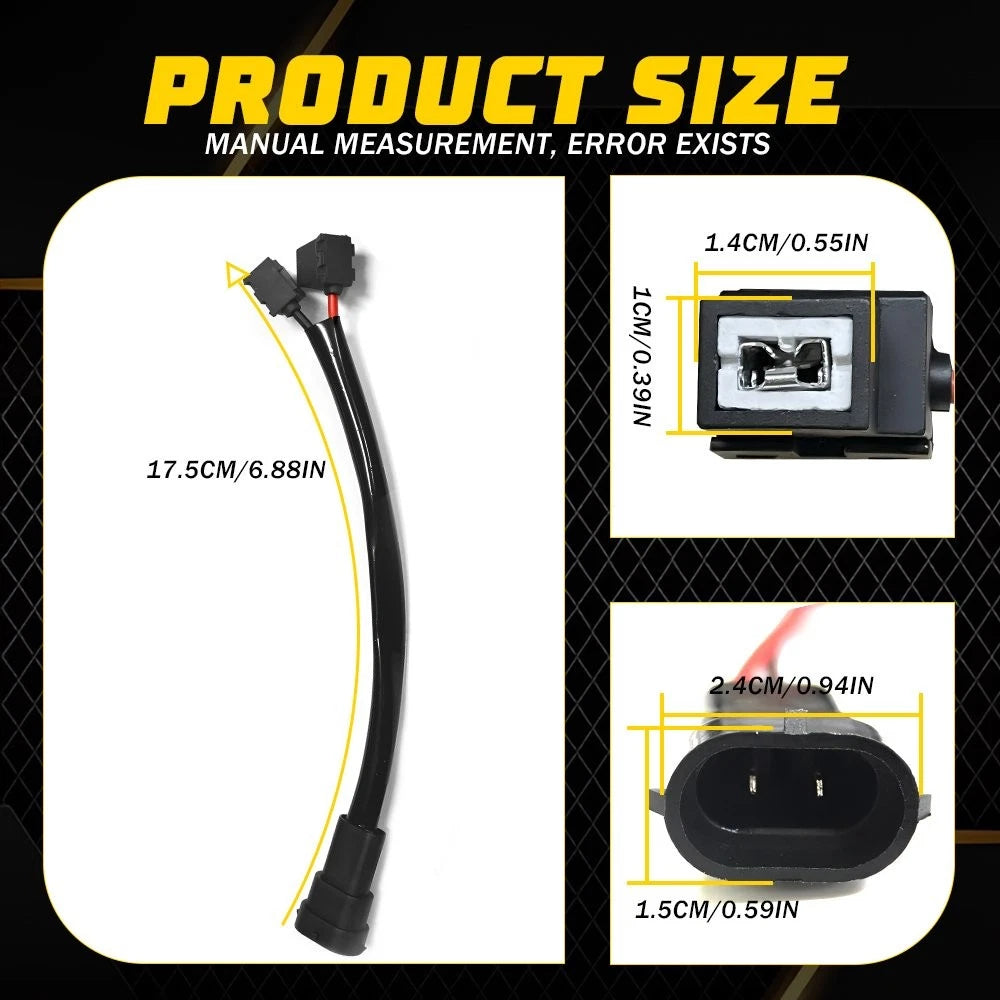 H11 to H1 Fog Light Bulb Adapter Socket Harness for