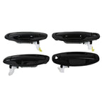 Door Handles for Hyundai Santa Fe (2001–2006) - Plastic with Metal Exterior