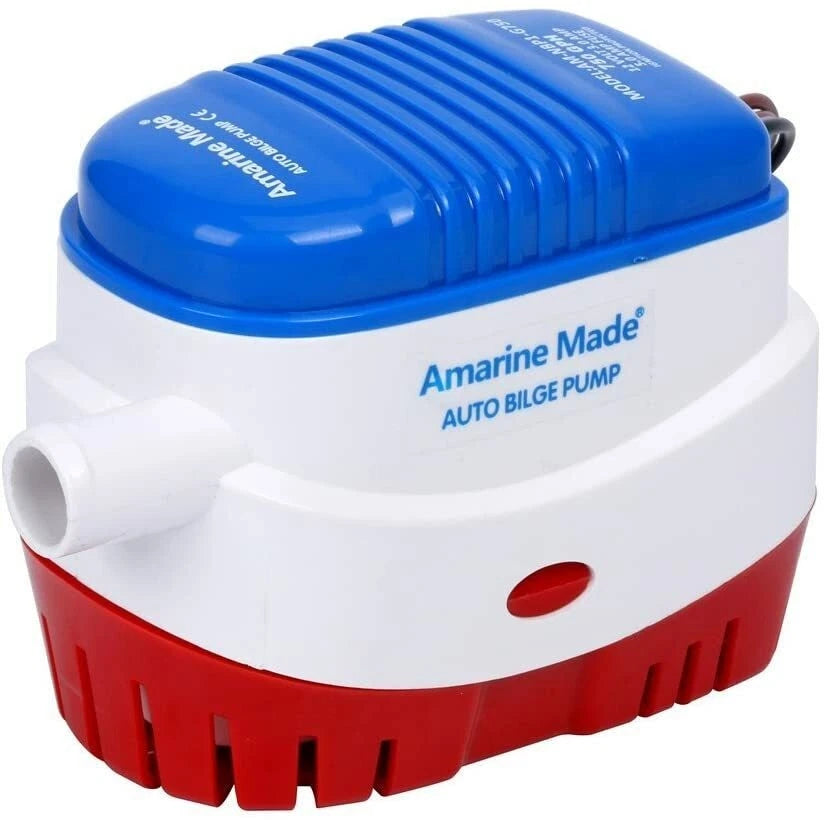 12V 750GPH Submersible Bilge Pump for Boat (Auto, Float Switch, 3/4 Inch Outlet)