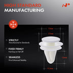 30Pcs 9.5mm Nylon Door Trim Panel Retainer for Honda Acura Mitsubishi