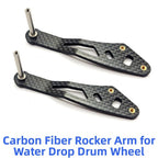 Fishing Reel Handle for DIY (Carbon Fiber, Lightweight, Dual Hole)