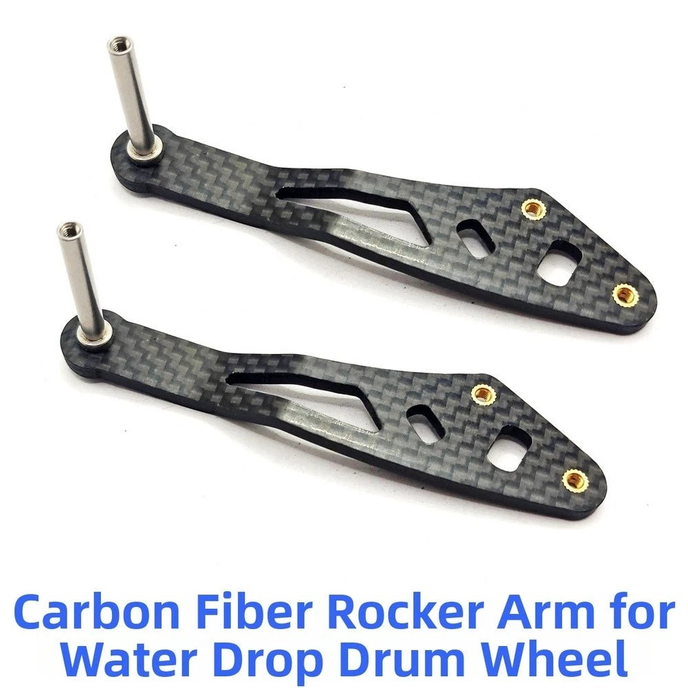 Fishing Reel Handle for DIY (Carbon Fiber, Lightweight, Dual Hole)