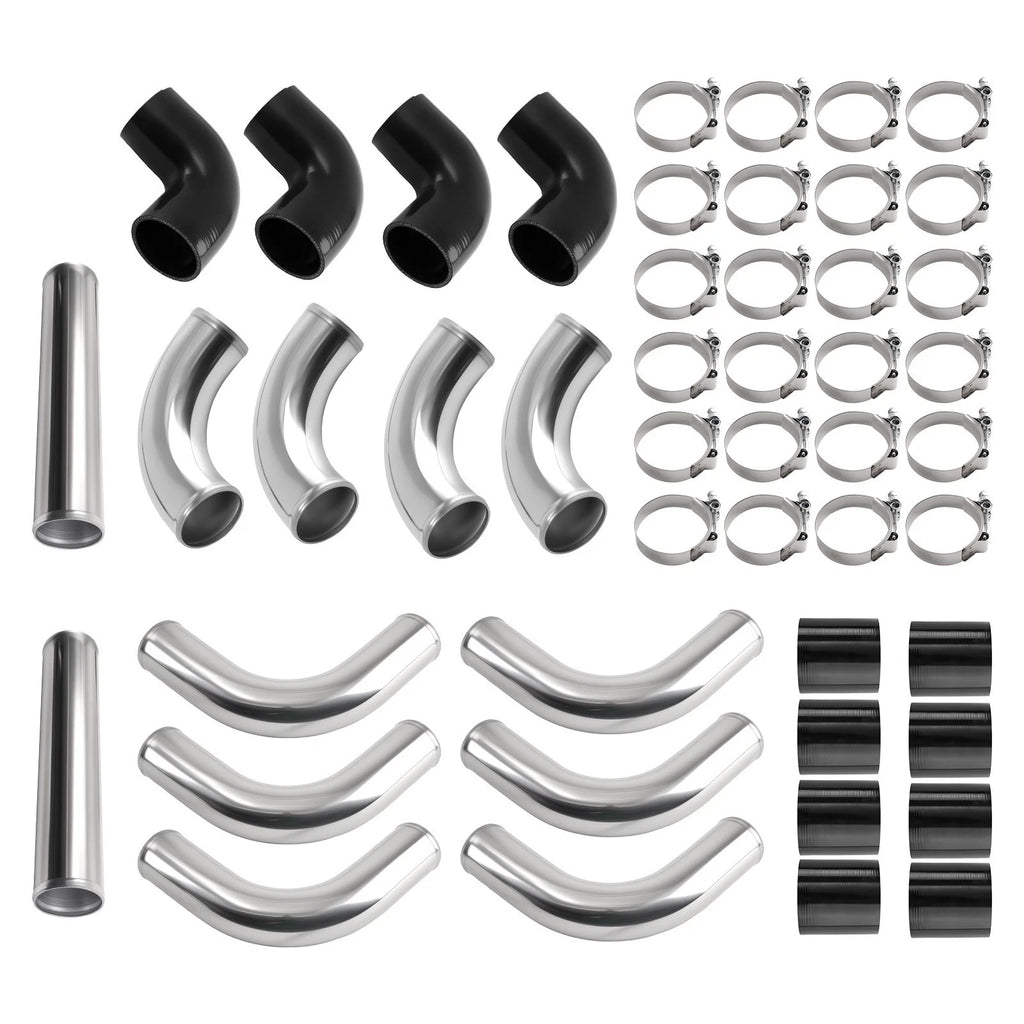 12PCS Intercooler Pipe Piping Kit for Universal 2.5" (Fits )