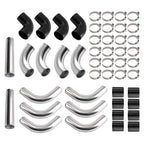 12PCS Intercooler Pipe Piping Kit for Universal 2.5" (Fits )