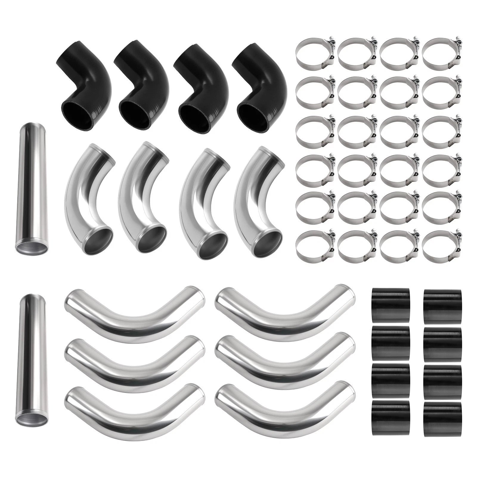 12PCS Intercooler Pipe Piping Kit for Universal 2.5" (Fits )
