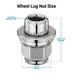 20Pc Chrome Mag Lug Nuts for Nissan Pathfinder Infiniti