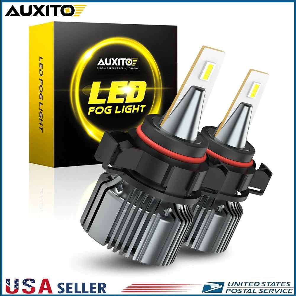 2X LED Fog Light Kit for AUXITO PSX24W 2504 (Cool White 6500K)