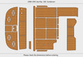 EVA Pad Foam Teak Deck Flooring for Sea Ray 350 Sundancer (1991)