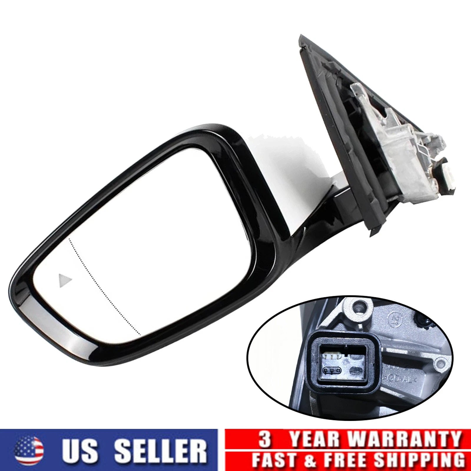 Power Folding Mirror with Blind Spot Turn Signal for BMW 330i 330e M340i (2019–2025)