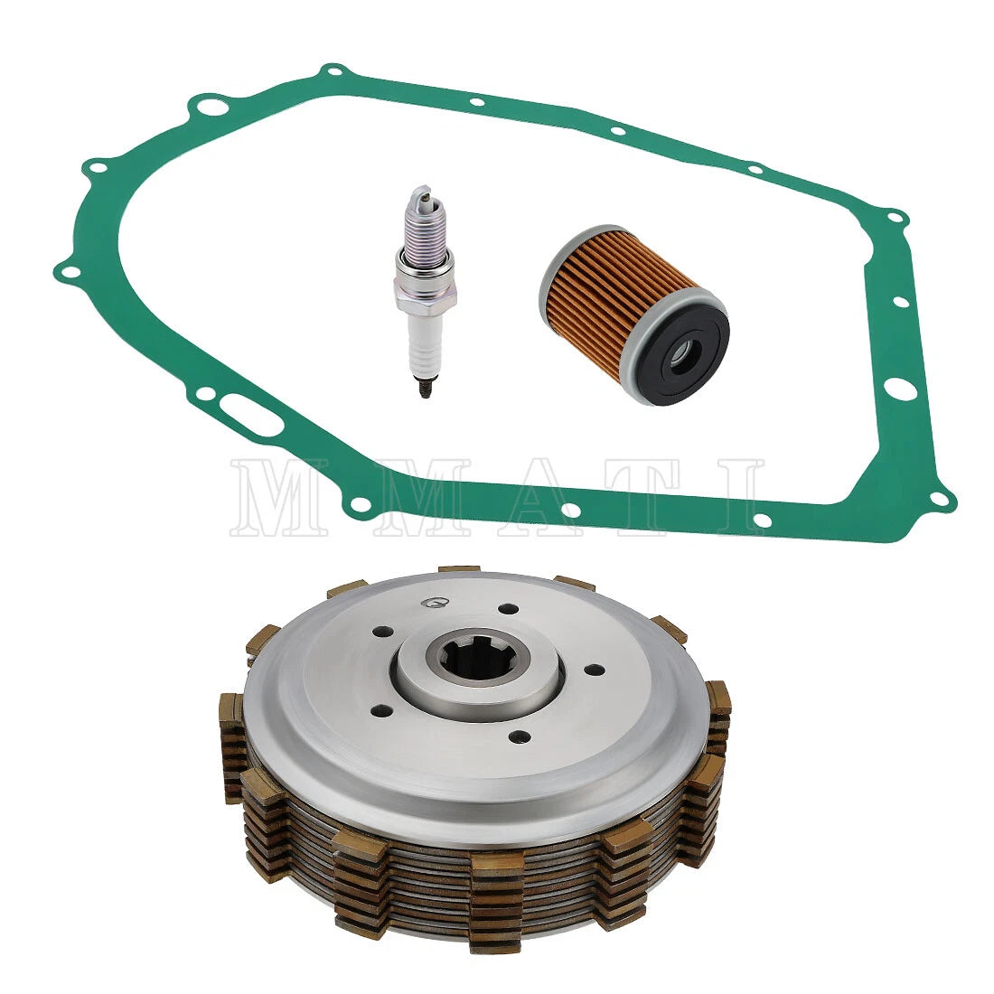 Heavy Duty Clutch Assembly Kit w/Gasket for Yamaha YFM350 Warrior 350 (1987–2004)
