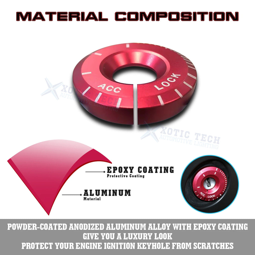 Ignition Keyhole Ring Cap Cover for VW Golf GTI Jetta Audi A3 A4 TT (2004-2024)