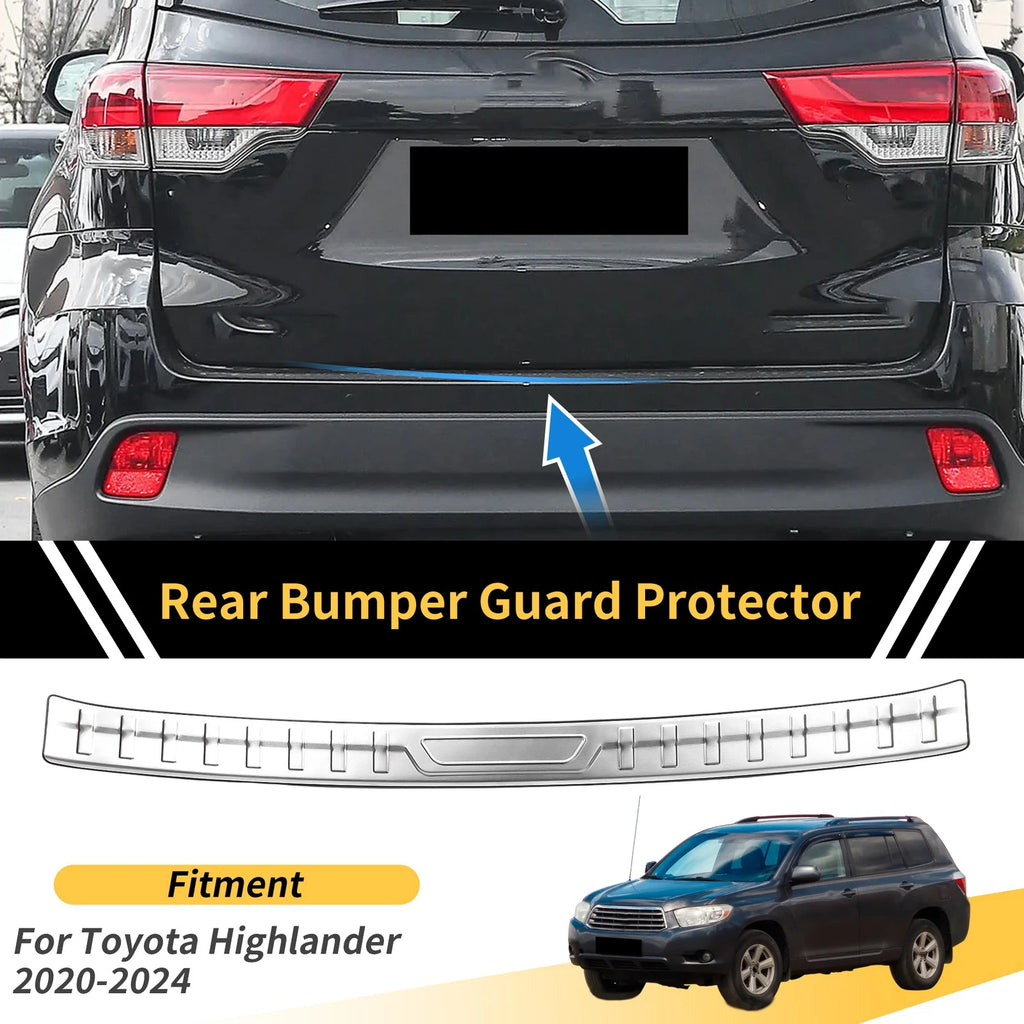 Bumper Guard for Toyota Highlander (2020–2024) Silver Tone