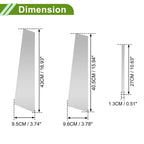 6 Pcs Pillar Window Trim for Chevy Malibu (2013–2015) Silver Tone
