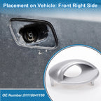 Bumper Headlight Washer Nozzle Cover Cap for BMW M3 (2008–2013) Silver Tone