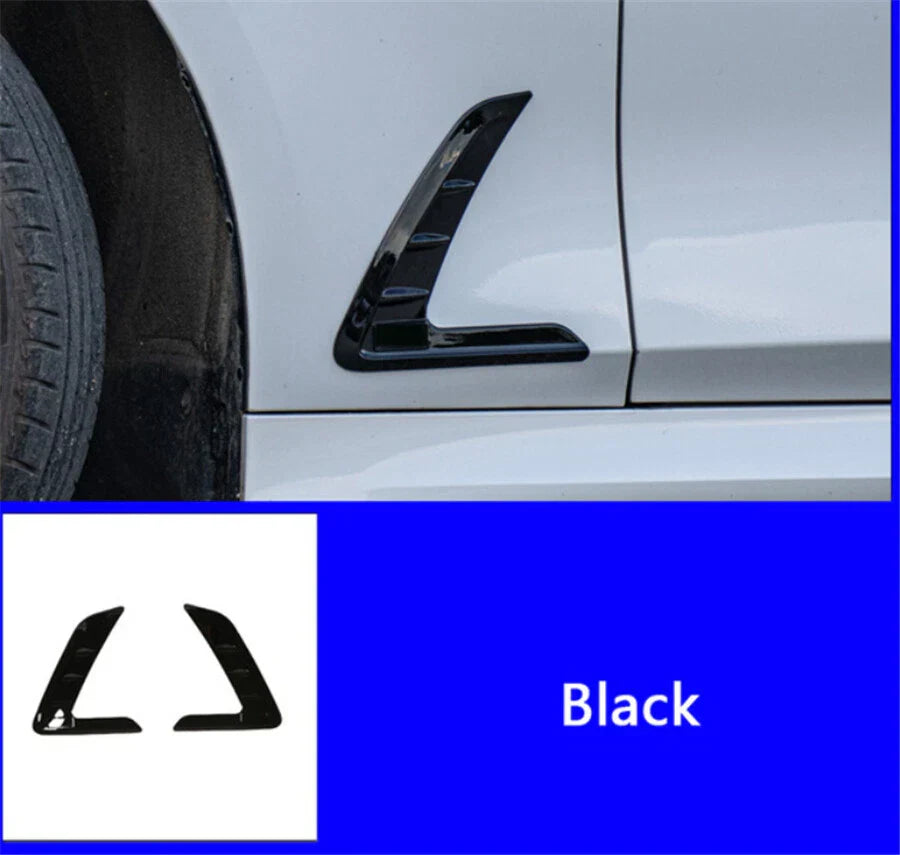 ABS Side Fender Air Outlet Vent Cover Gloss Black for BMW 3-Series (2020-2021)