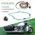 Stator Starter Solenoid Relay & Gasket for Yamaha Vstar 1100 (2004–2009)