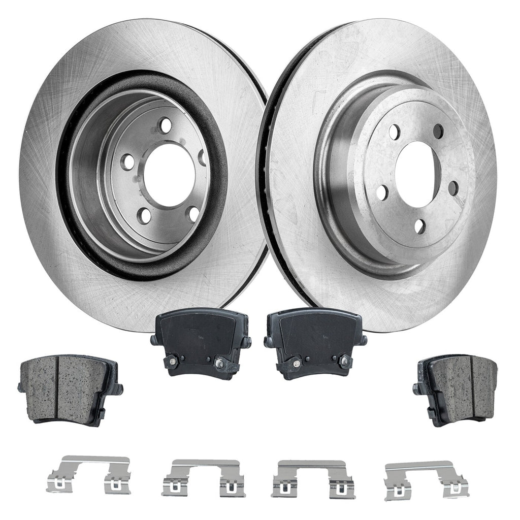 Rear Brake Disc Rotors and Pads Kit for Chrysler 300 Dodge Charger Magnum
