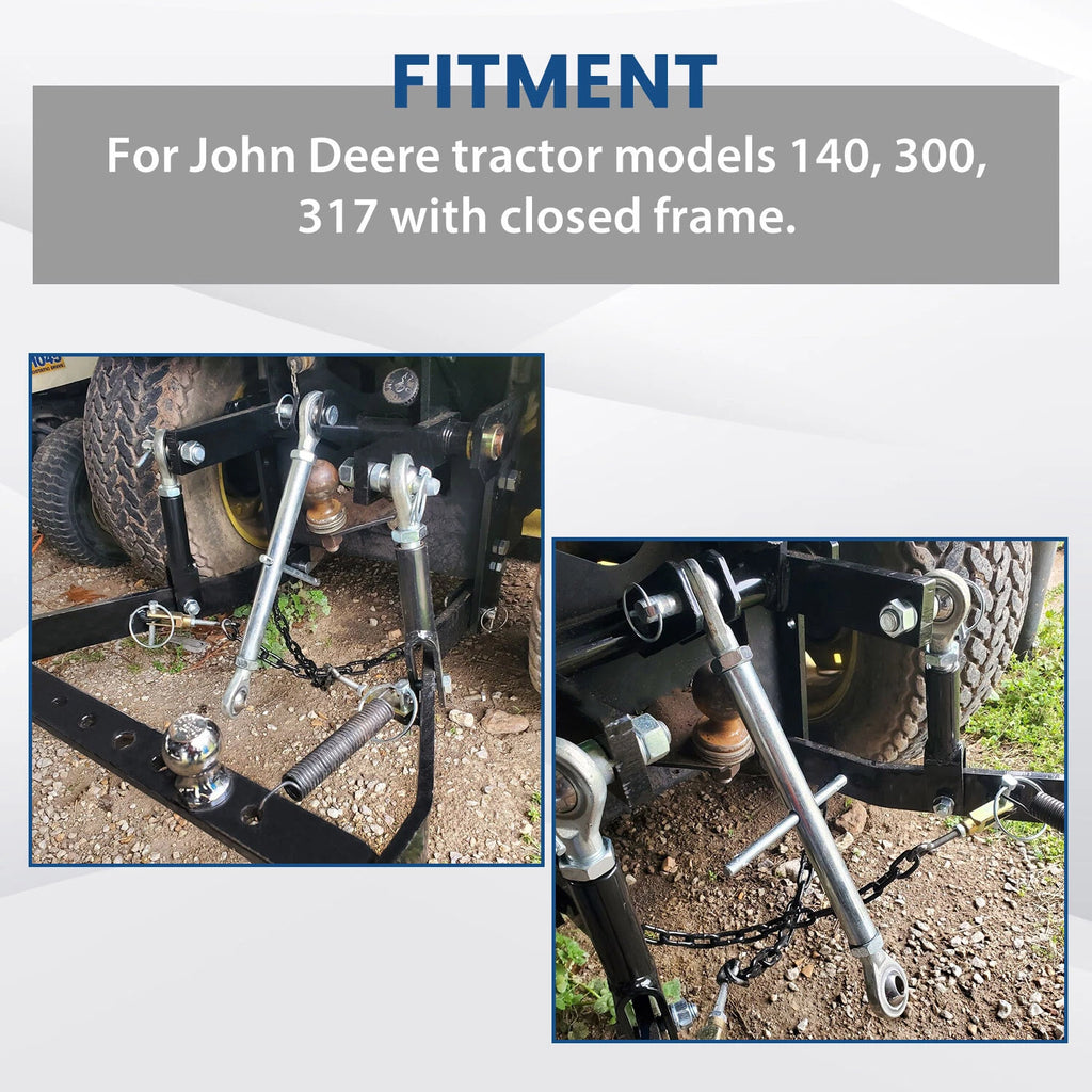 3 Point Hitch Kit for John Deere 140 300 317 (1963–1985) CAT 0