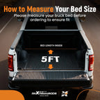 5ft Tri-Fold Hard Tonneau Cover for Jeep Gladiator JT (2020–2026)