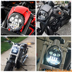 DOT Approved LED Headlight Kit for Harley-Davidson V-Rod (2002-2017)