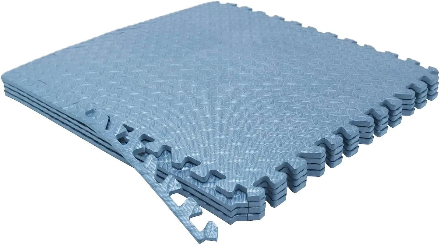 6 Interlocking EVA Foam Exercise Mats for Gym Floor Fitness Yoga