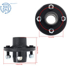 Set of 2 Trailer Hub Bearing Assembly for Straight Spindle (2000 lbs)