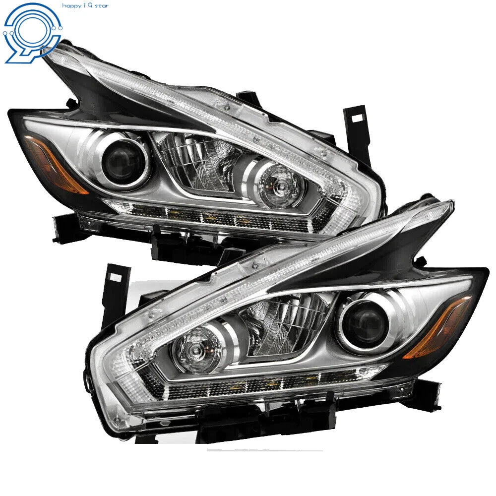 Clear LED Headlights for Nissan Murano (2015–2018) Left + Right Side