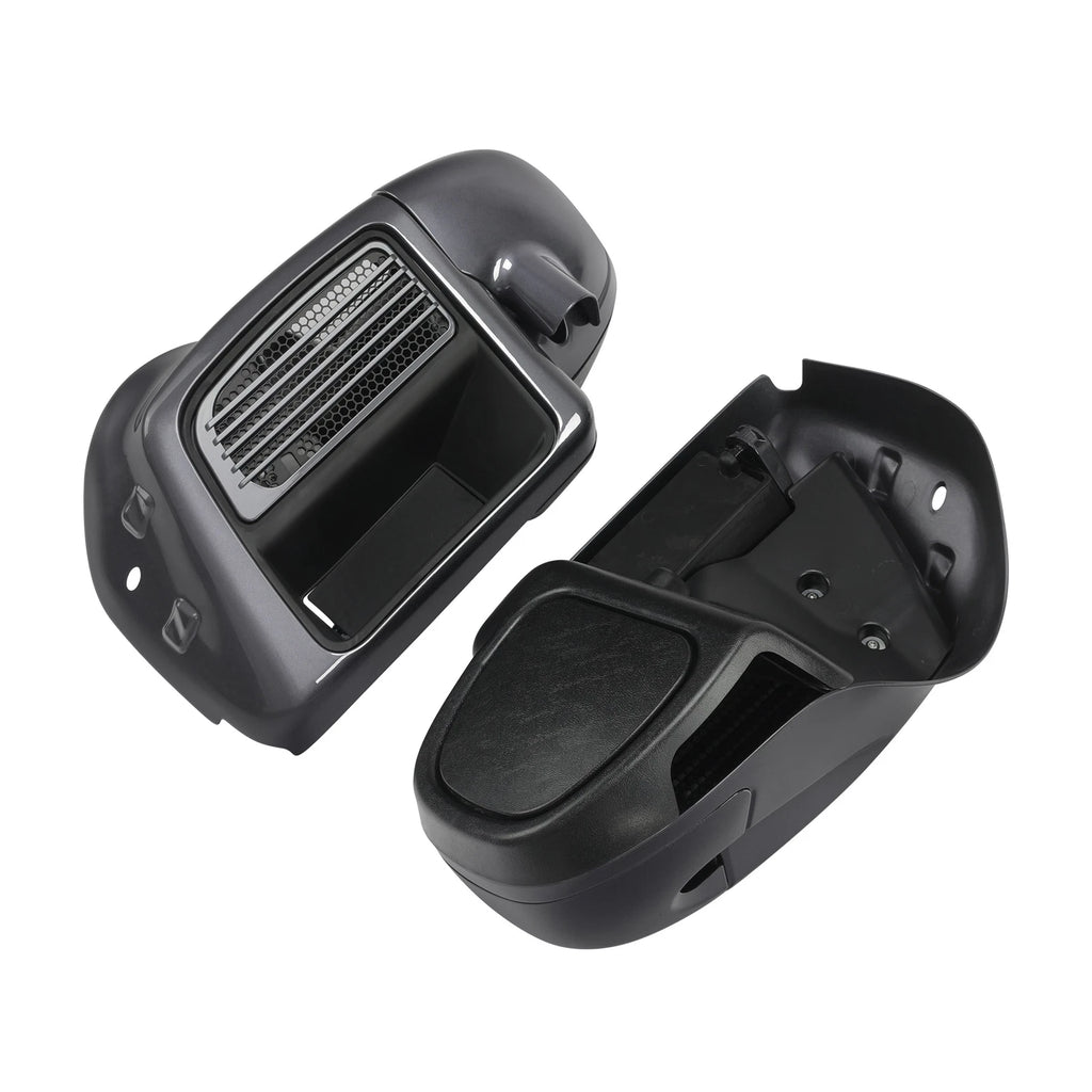 Lower Vented Fairings for Harley Street Road Glide (2014–2024) - Gauntlet Gray Metallic