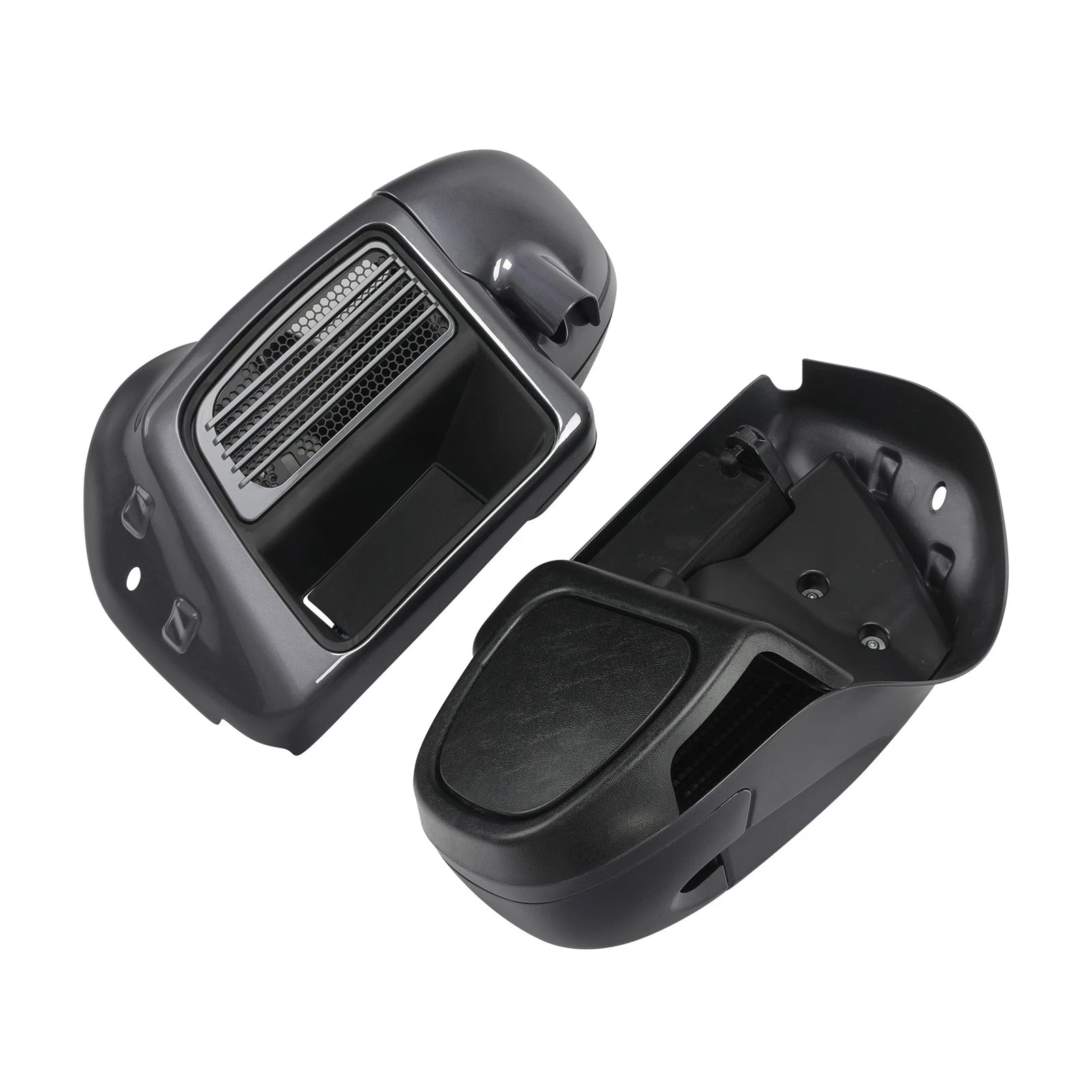 Lower Vented Fairings for Harley Street Road Glide (2014–2024) - Gauntlet Gray Metallic