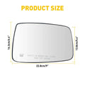 Power Heated Mirror Glass RH Passenger Side for Dodge Ram 1500 2500 (2010–2019)
