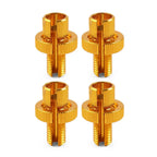 M8 x 1.25 Clutch Brake Throttle Cable Adjuster Screw Gold for ATV Pit Bike