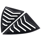 Quarter Side Window Louvers for Chevy Camaro (2010–2015) ABS Painted Black