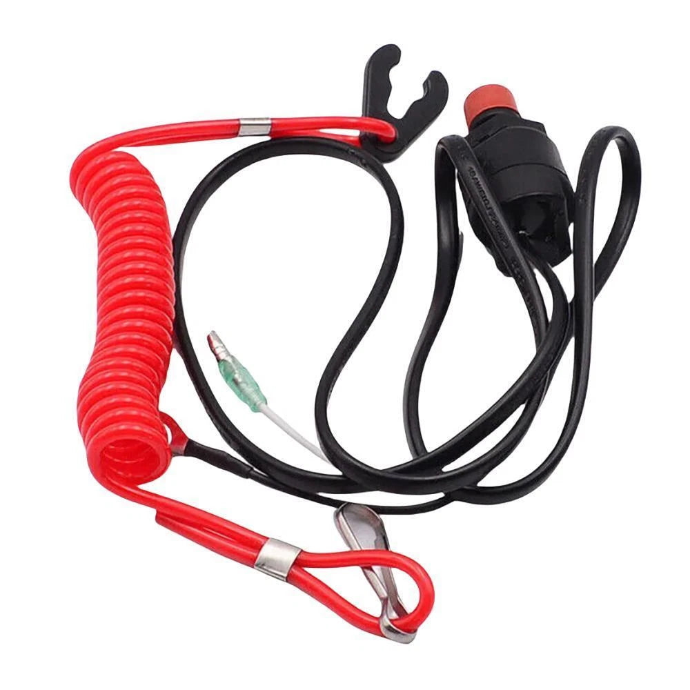 Kill Stop Switch Safety Lanyard for Yamaha Outboard 15-40HP (6E9-82575-09)